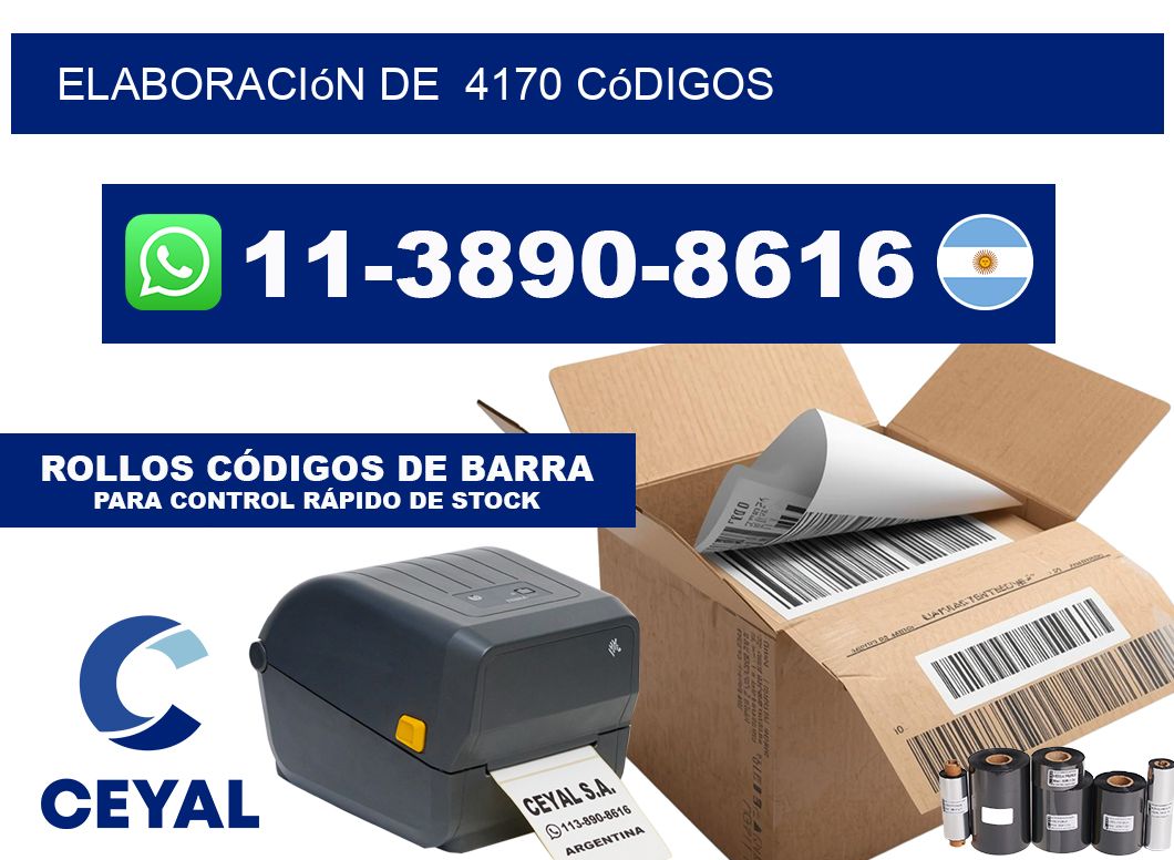 elaboración de  4170 códigos