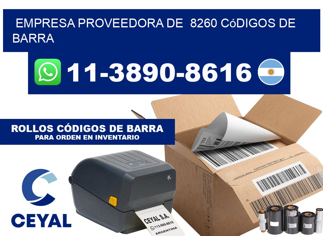 empresa proveedora de  8260 códigos de barra