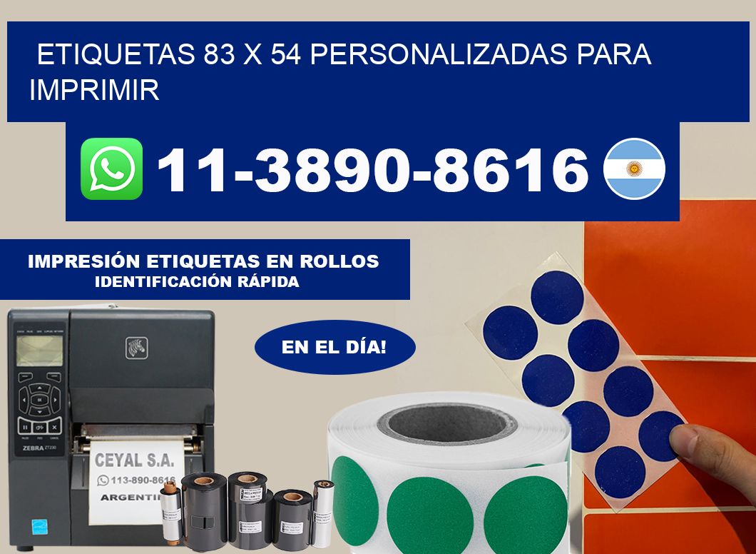 etiquetas 83 x 54 personalizadas para imprimir
