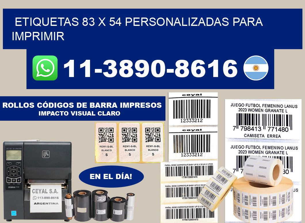 etiquetas 83 x 54 personalizadas para imprimir