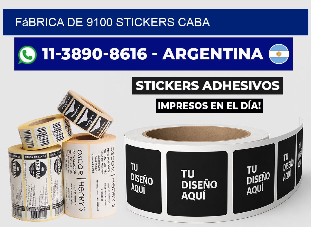 fábrica de 9100 stickers CABA