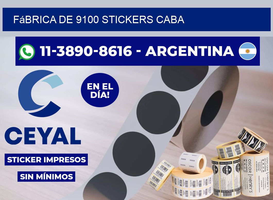 fábrica de 9100 stickers CABA