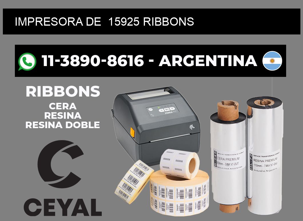 impresora de 15925 ribbons