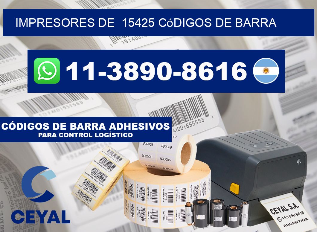 impresores de 15425 códigos de barra