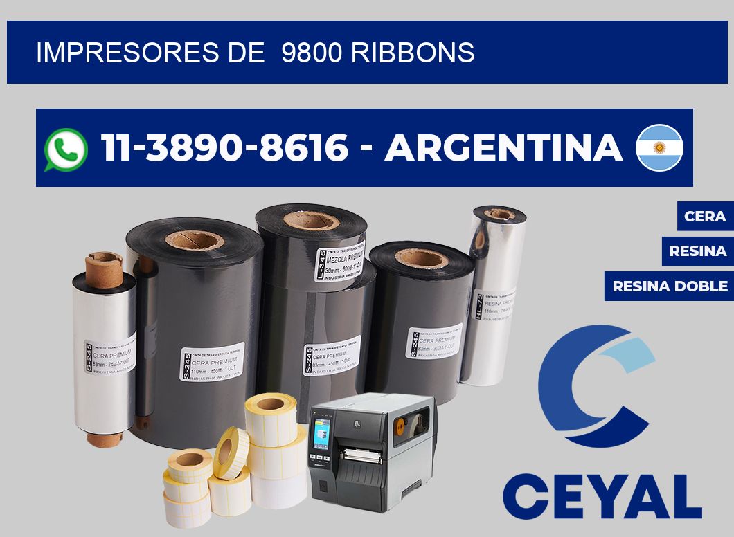 impresores de  9800 ribbons