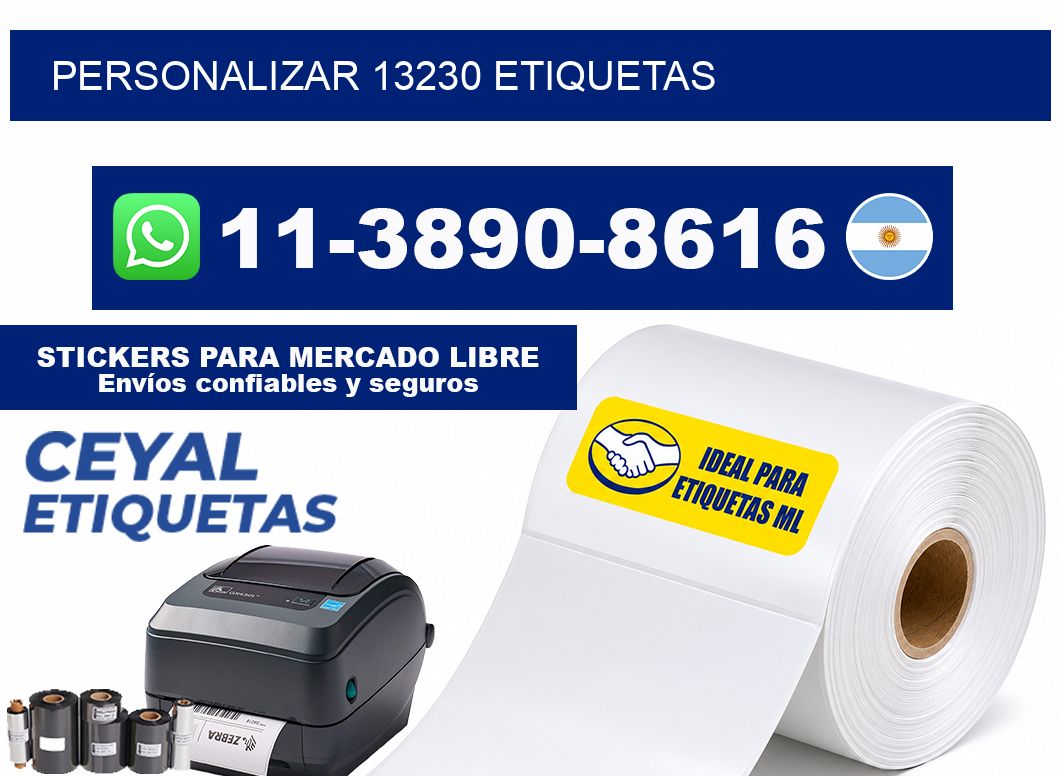 personalizar 13230 etiquetas