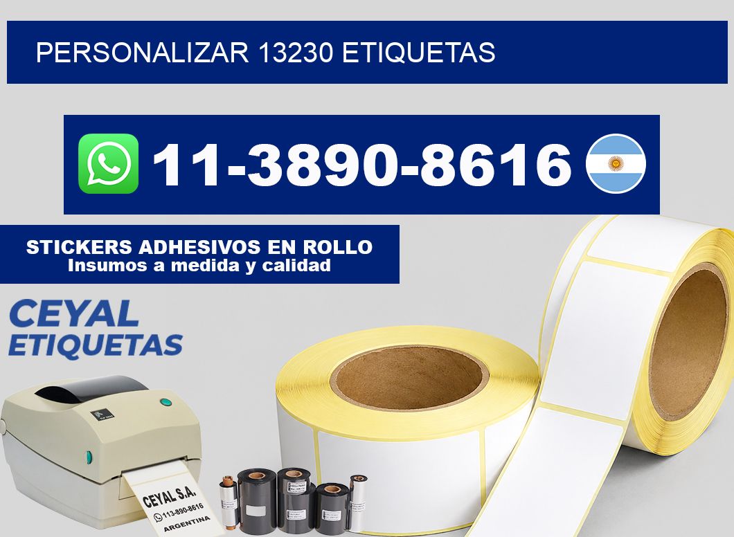 personalizar 13230 etiquetas