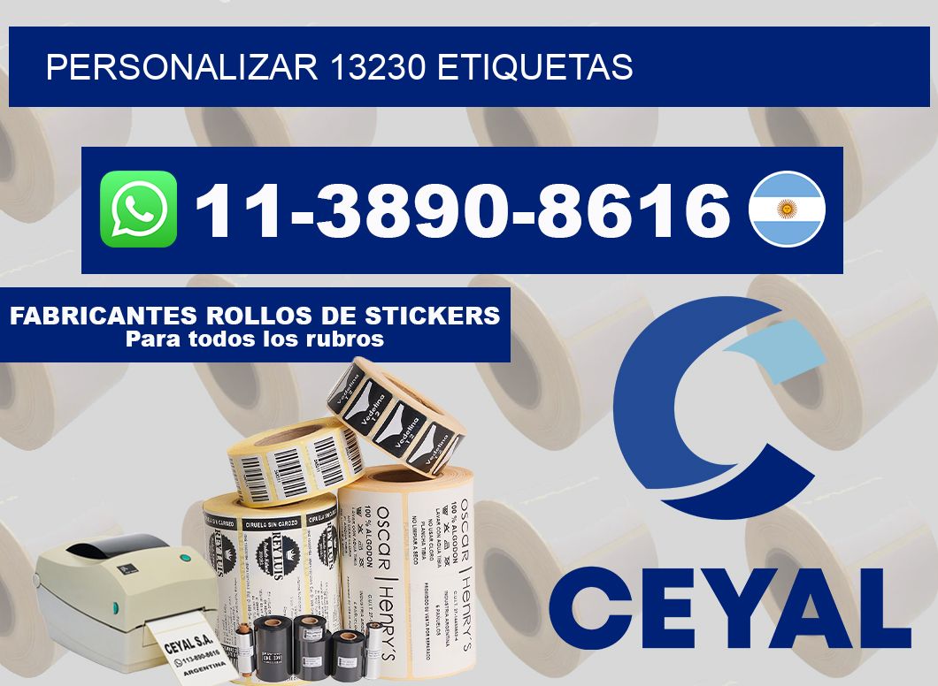 personalizar 13230 etiquetas