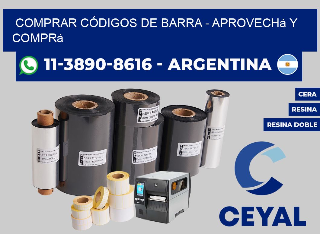 COMPRAR CÓDIGOS DE BARRA - Aprovechá y comprá