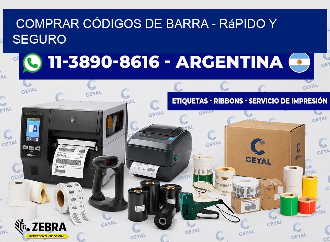 COMPRAR CÓDIGOS DE BARRA - rápido y seguro