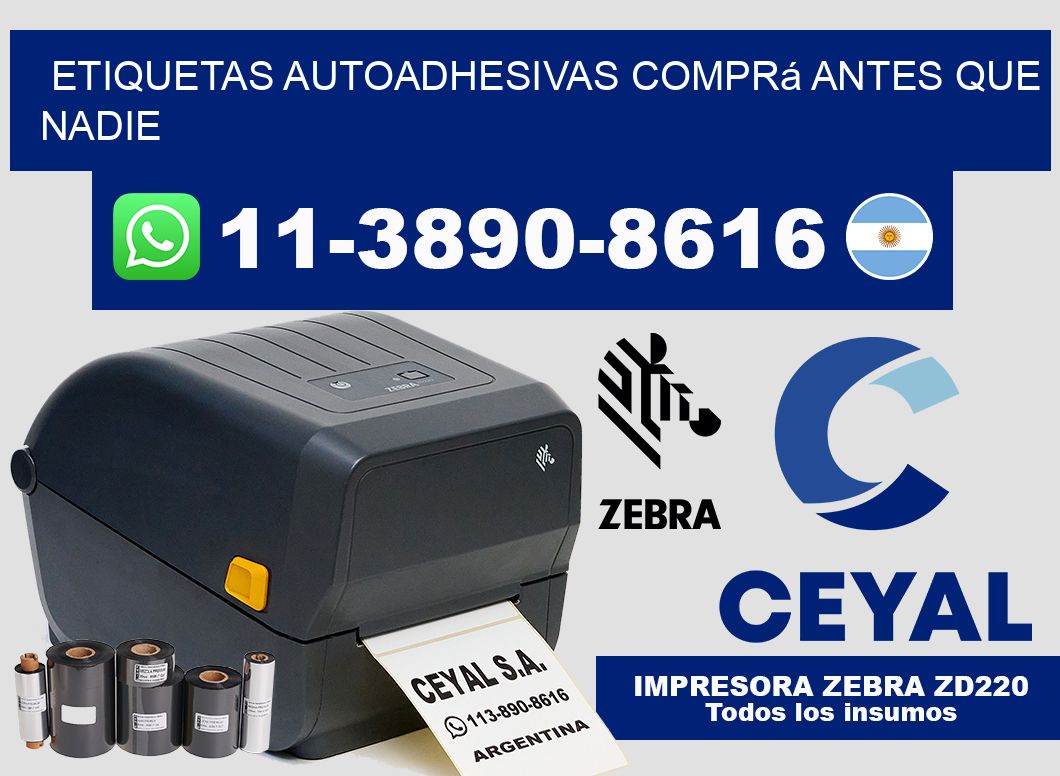 ETIQUETAS AUTOADHESIVAS Comprá antes que nadie