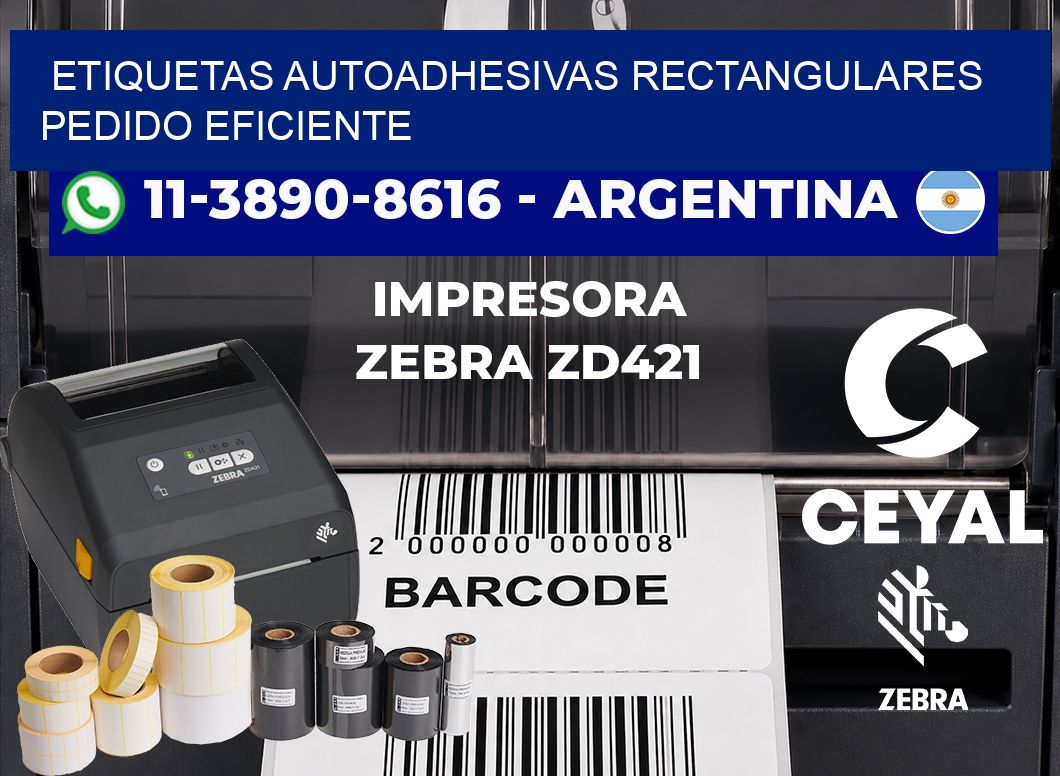 ETIQUETAS AUTOADHESIVAS RECTANGULARES Pedido eficiente