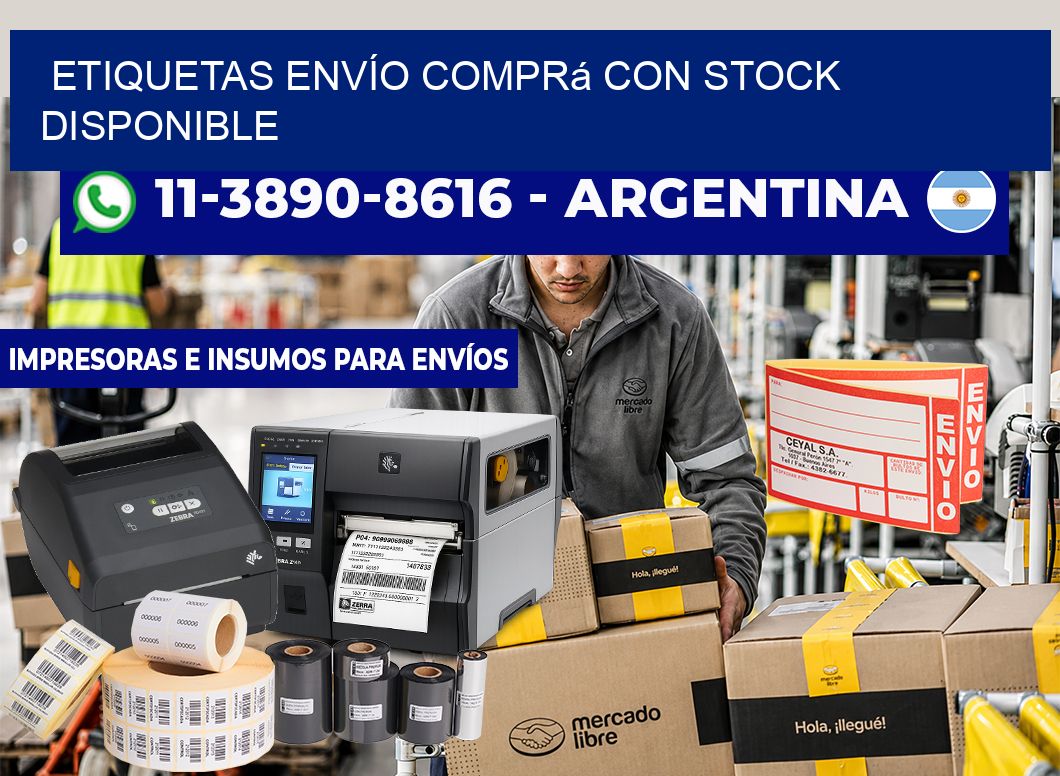 ETIQUETAS ENVÍO Comprá con stock disponible