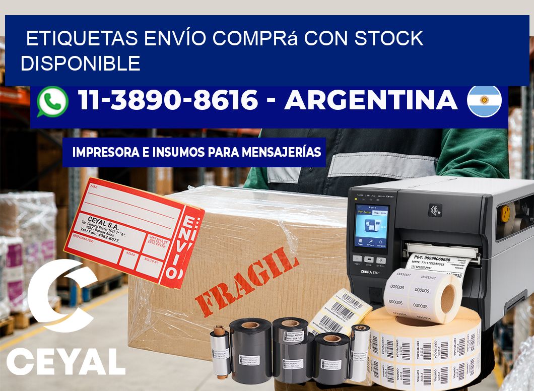 ETIQUETAS ENVÍO Comprá con stock disponible