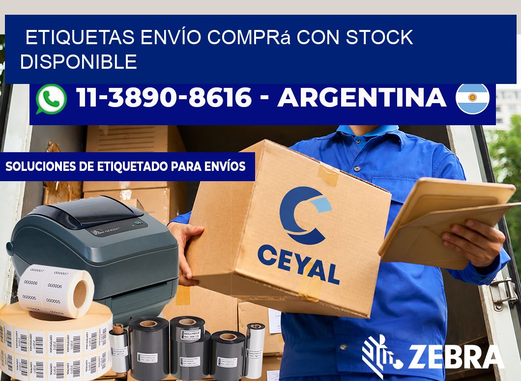 ETIQUETAS ENVÍO Comprá con stock disponible