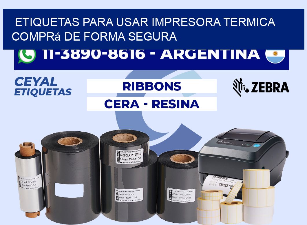 ETIQUETAS PARA USAR IMPRESORA TERMICA Comprá de forma segura