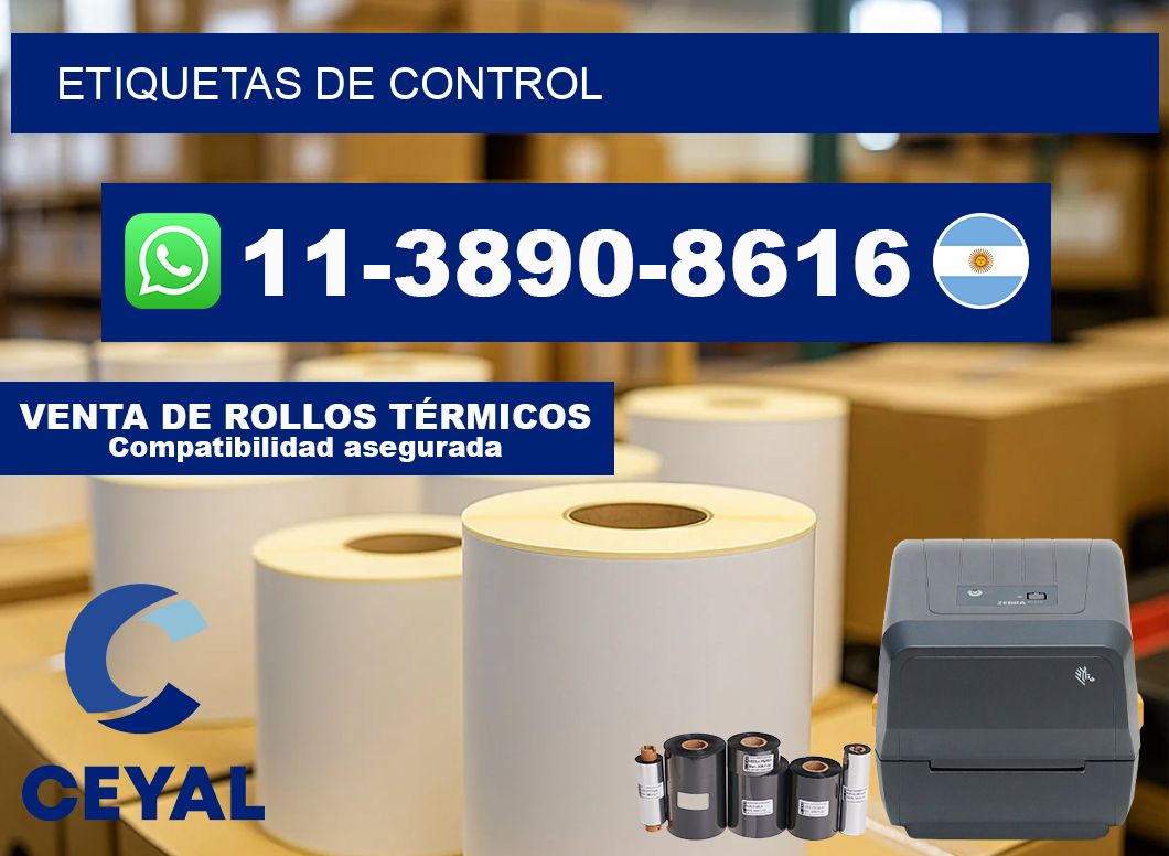 ETIQUETAS de control