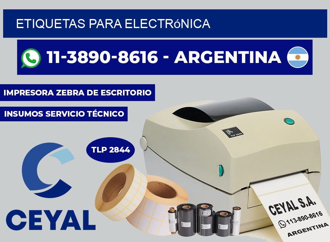 ETIQUETAS para electrónica