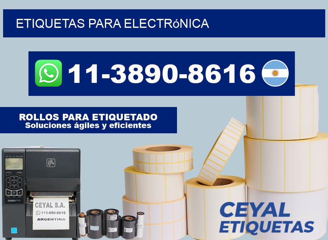 ETIQUETAS para electrónica