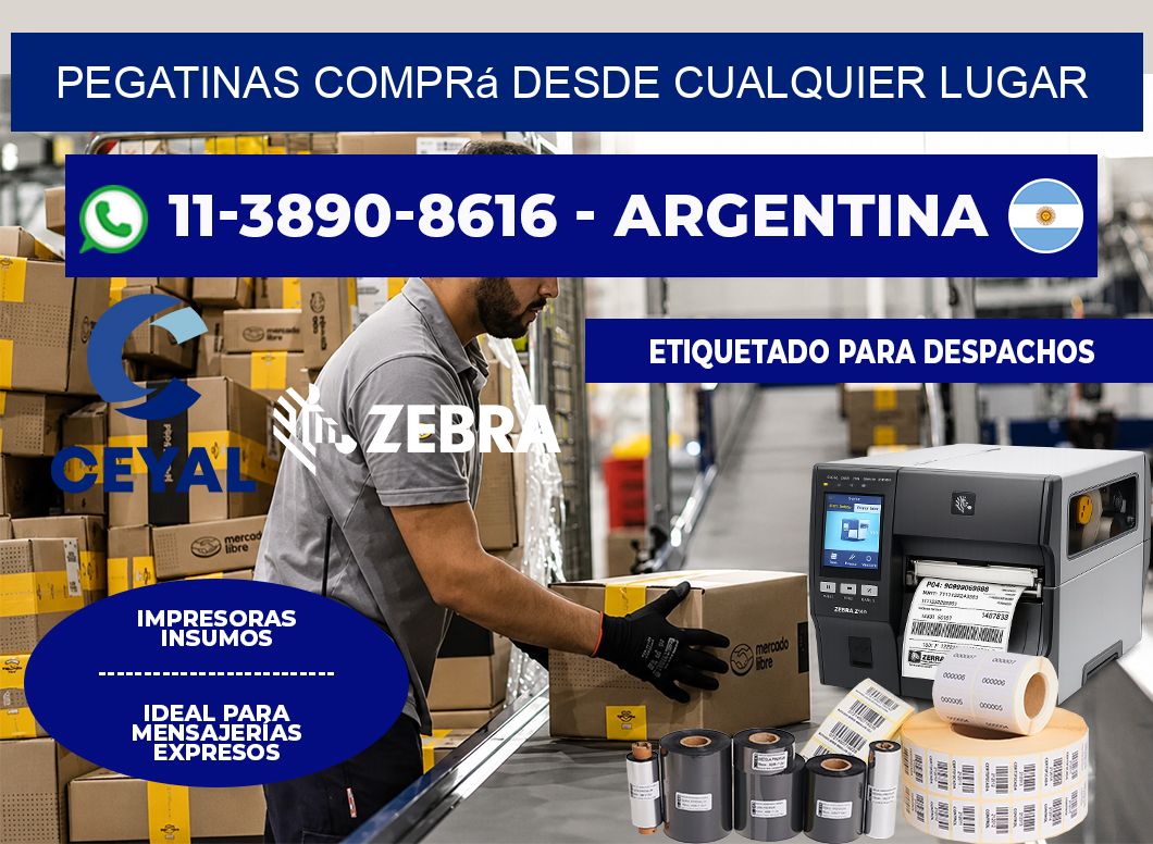 PEGATINAS Comprá desde cualquier lugar