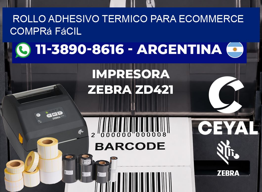 ROLLO ADHESIVO TERMICO PARA ECOMMERCE Comprá fácil