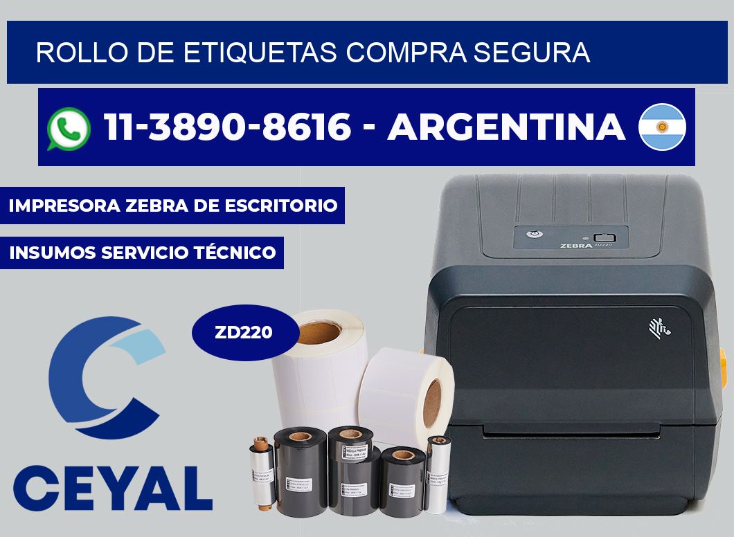 ROLLO DE ETIQUETAS Compra segura