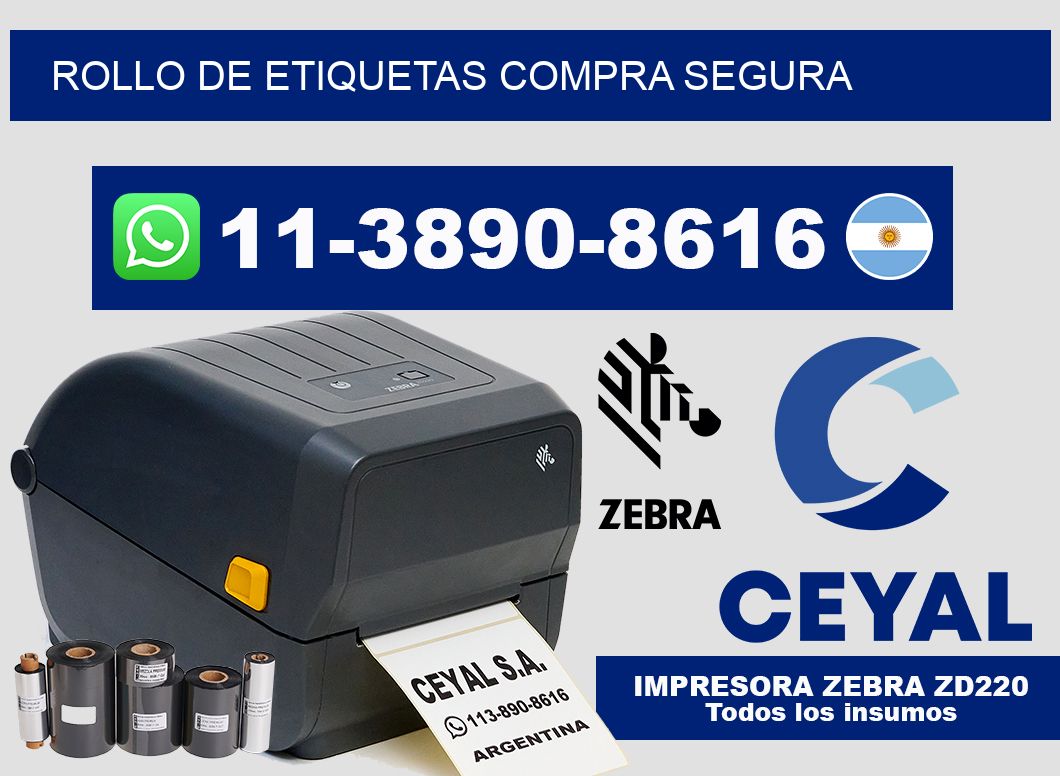 ROLLO DE ETIQUETAS Compra segura