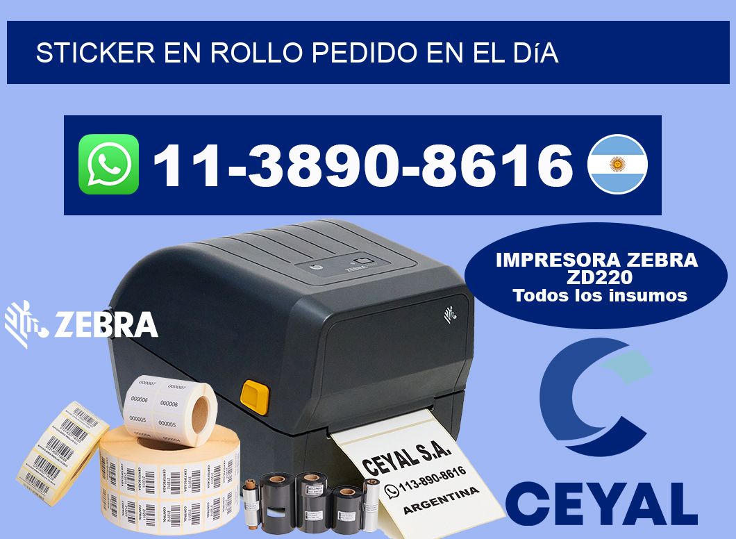STICKER EN ROLLO Pedido en el día