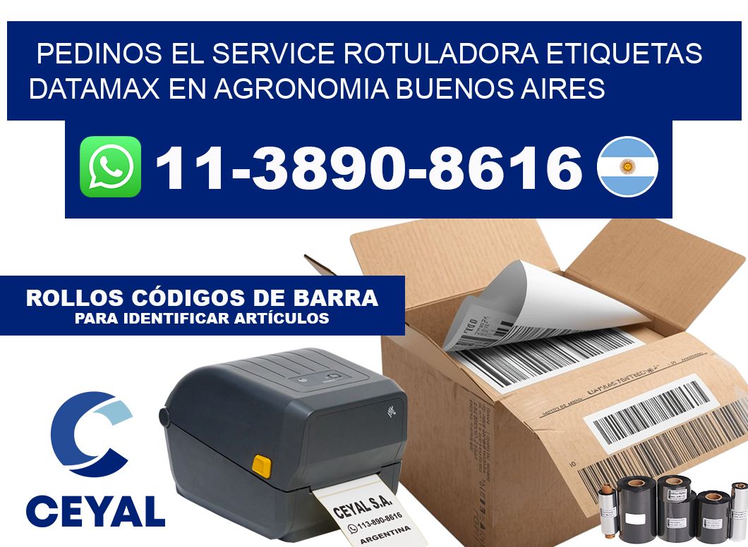 pedinos el service rotuladora etiquetas Datamax en Agronomia Buenos Aires