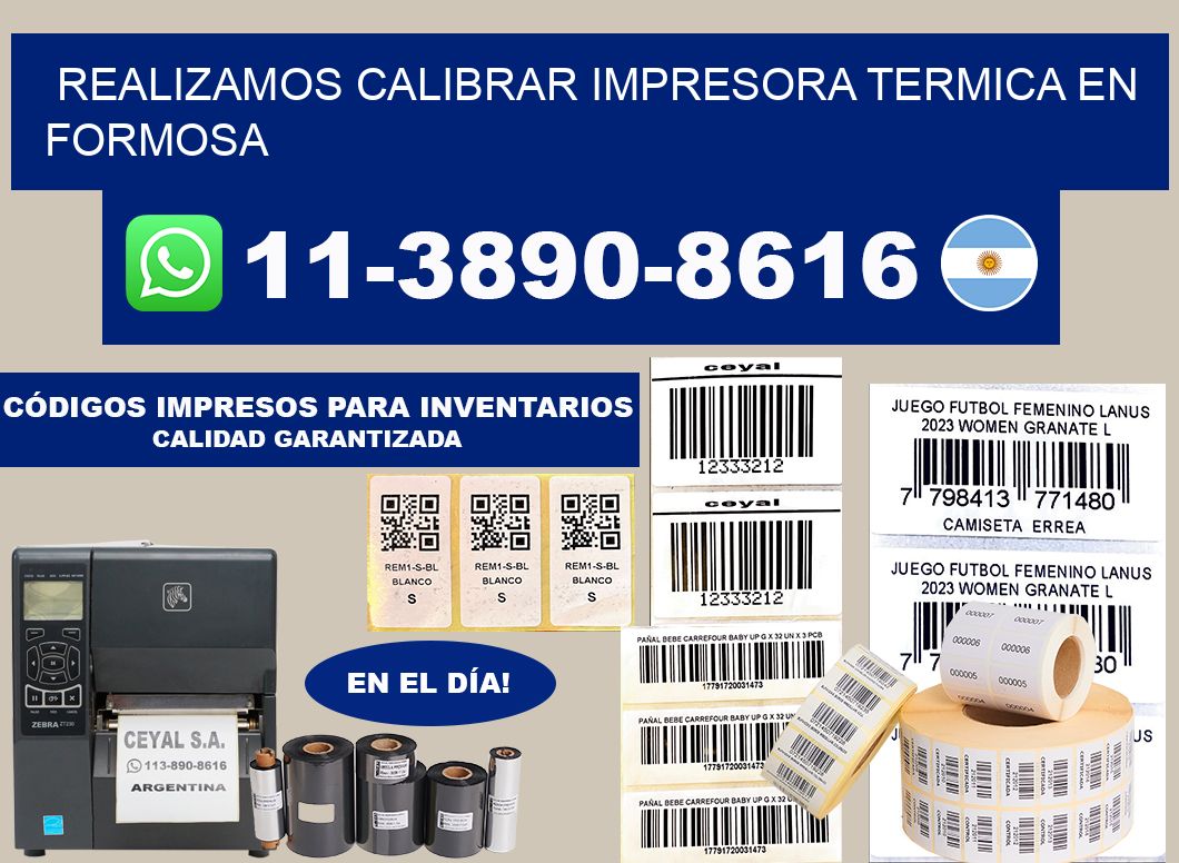 realizamos calibrar impresora termica en Formosa