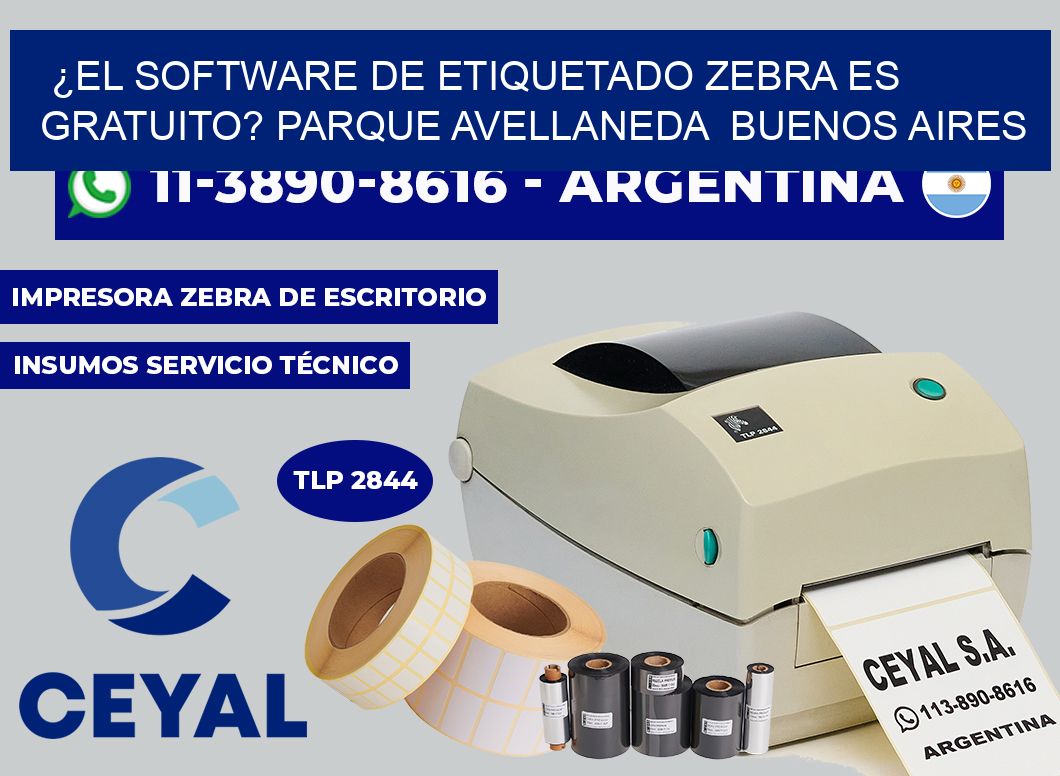 ¿El software de etiquetado Zebra es gratuito? Parque Avellaneda  Buenos Aires