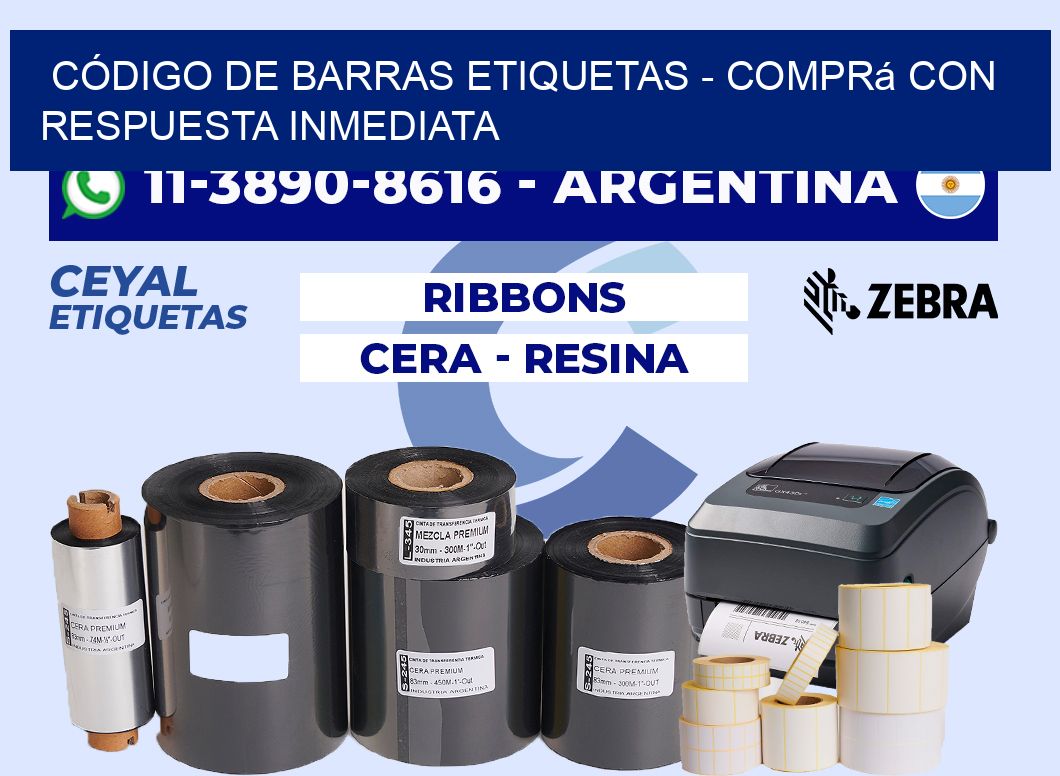 CÓDIGO DE BARRAS ETIQUETAS - Comprá con respuesta inmediata