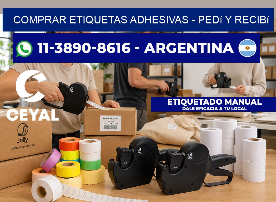 COMPRAR ETIQUETAS ADHESIVAS - Pedí y recibí