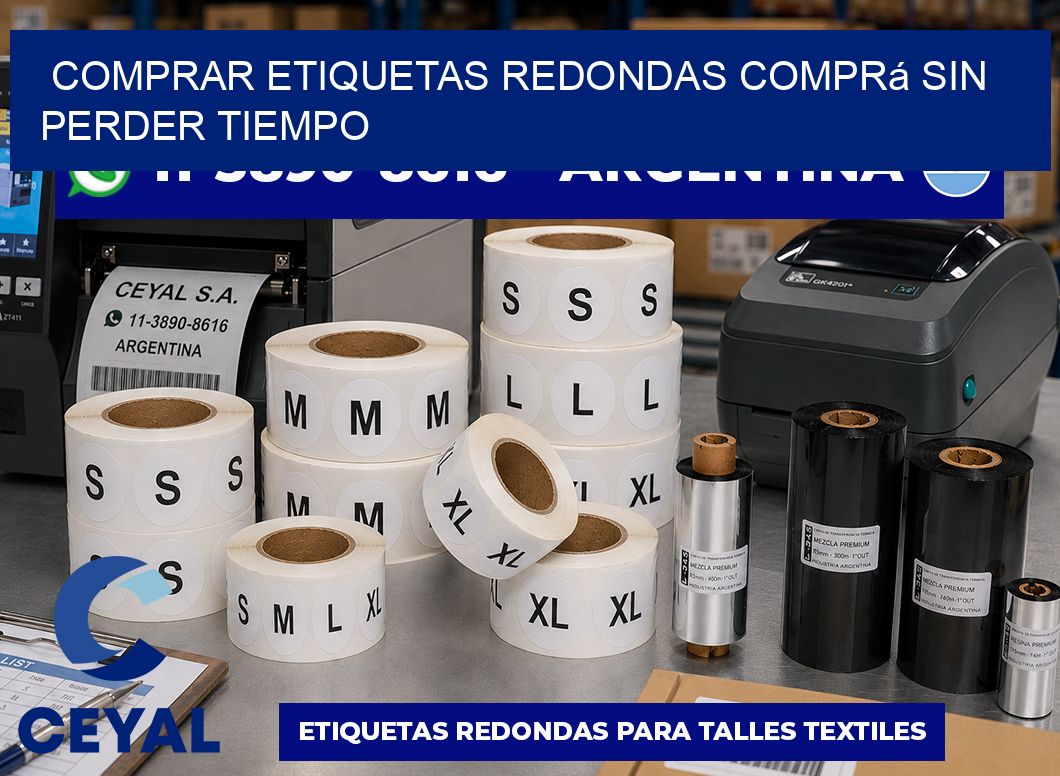 COMPRAR ETIQUETAS REDONDAS Comprá sin perder tiempo