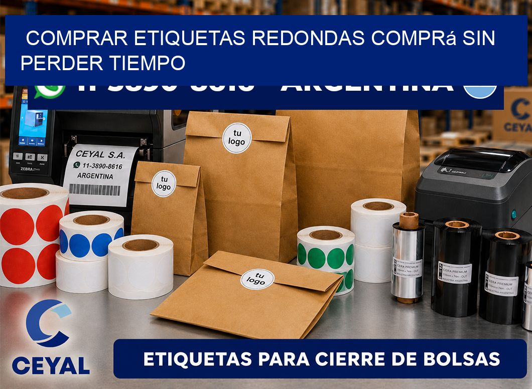 COMPRAR ETIQUETAS REDONDAS Comprá sin perder tiempo