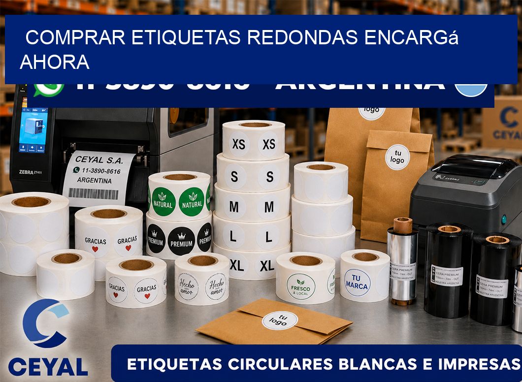 COMPRAR ETIQUETAS REDONDAS Encargá ahora