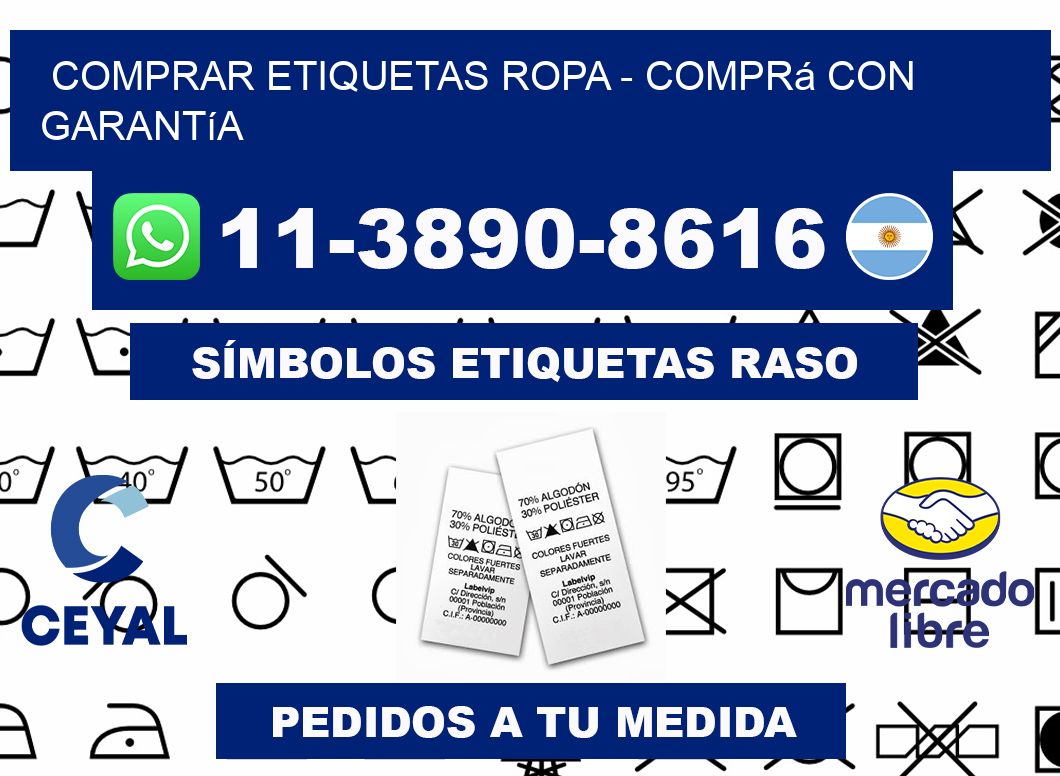 COMPRAR ETIQUETAS ROPA - Comprá con garantía