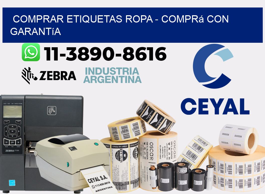 COMPRAR ETIQUETAS ROPA - Comprá con garantía