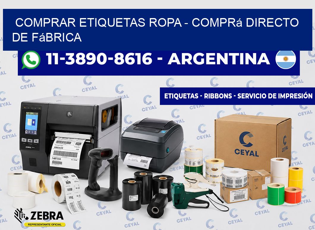 COMPRAR ETIQUETAS ROPA - Comprá directo de fábrica