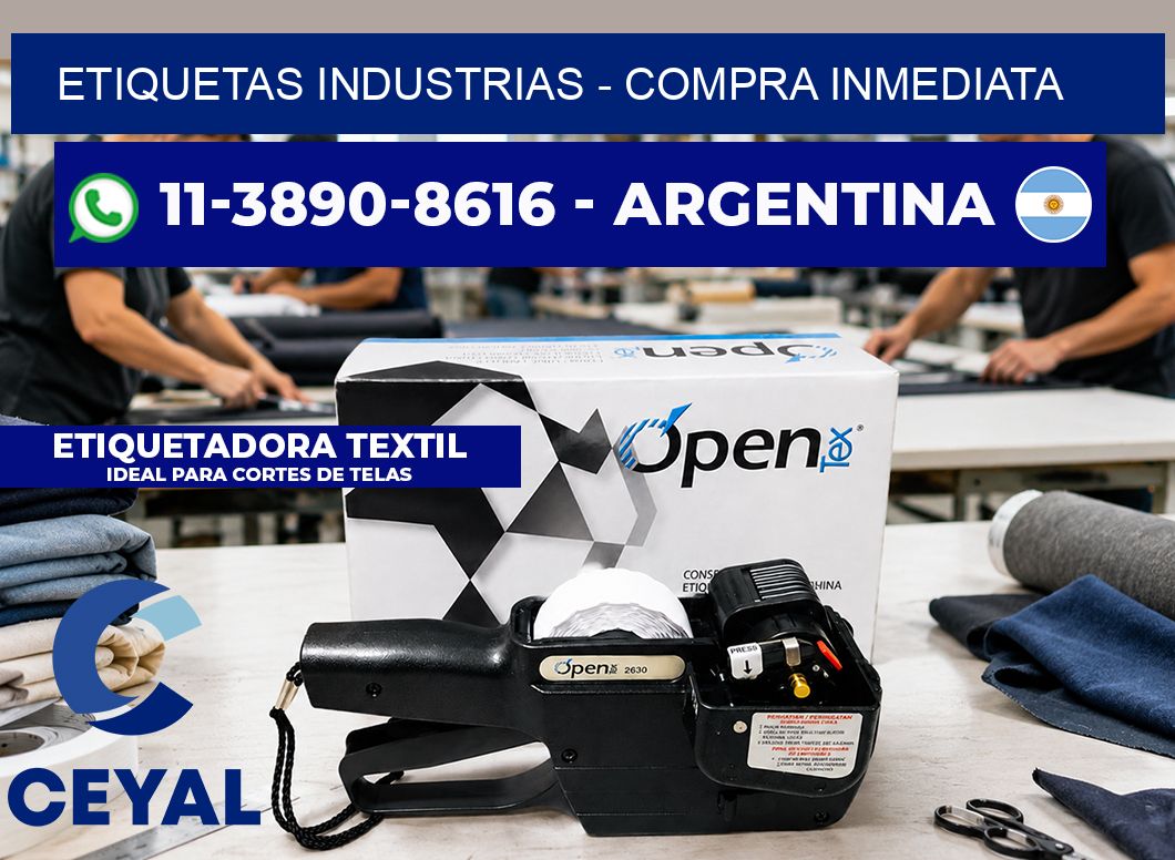 ETIQUETAS INDUSTRIAS - Compra inmediata
