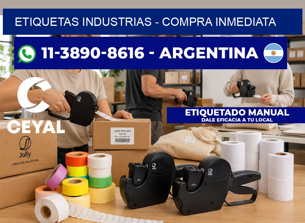 ETIQUETAS INDUSTRIAS – Compra inmediata