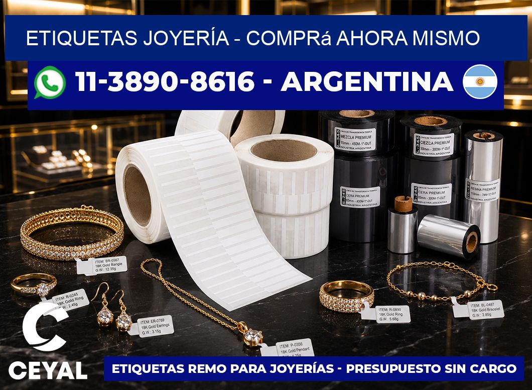 ETIQUETAS JOYERÍA – Comprá ahora mismo