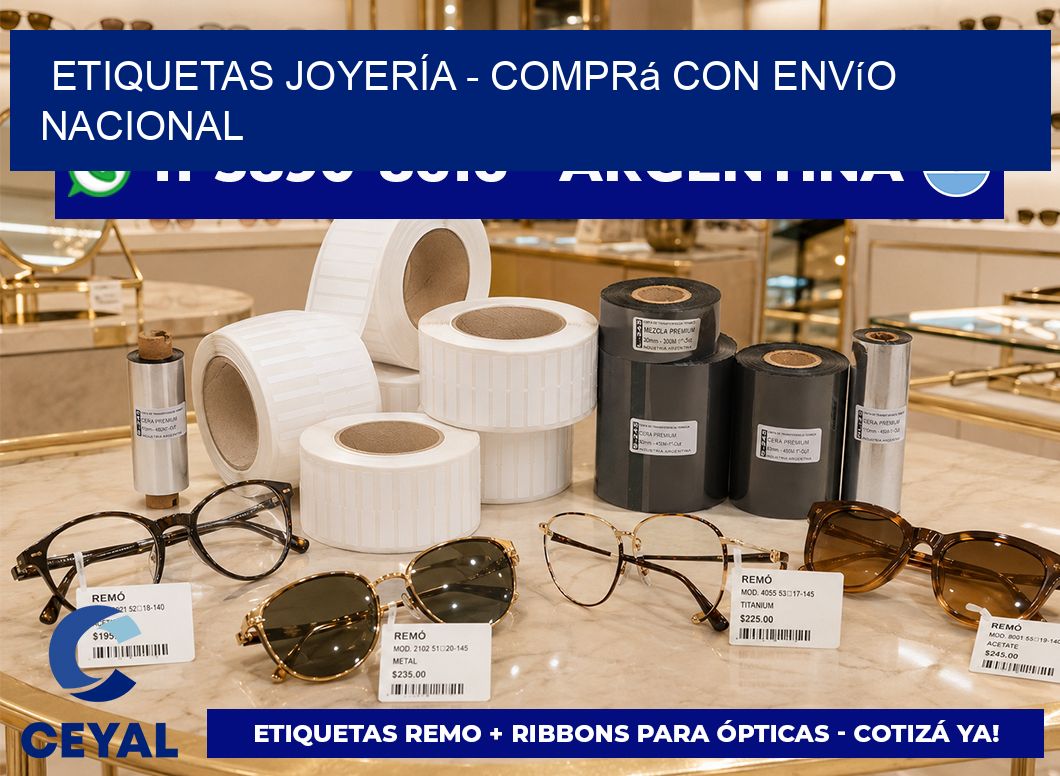 ETIQUETAS JOYERÍA - Comprá con envío nacional