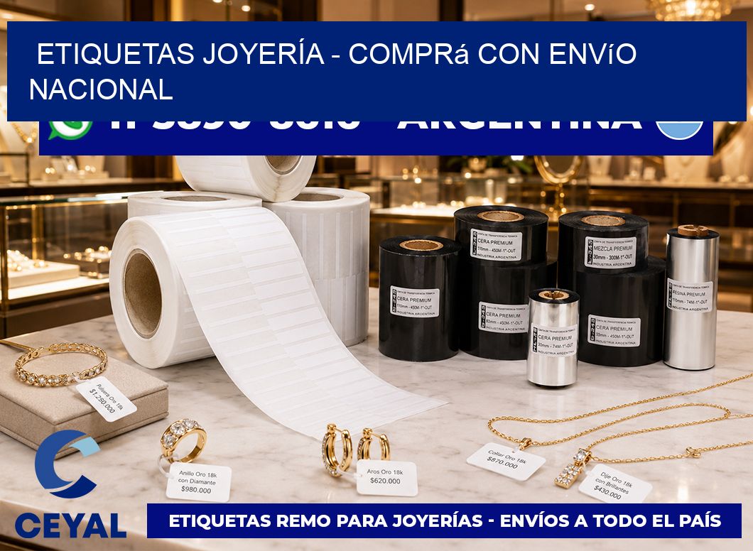 ETIQUETAS JOYERÍA – Comprá con envío nacional