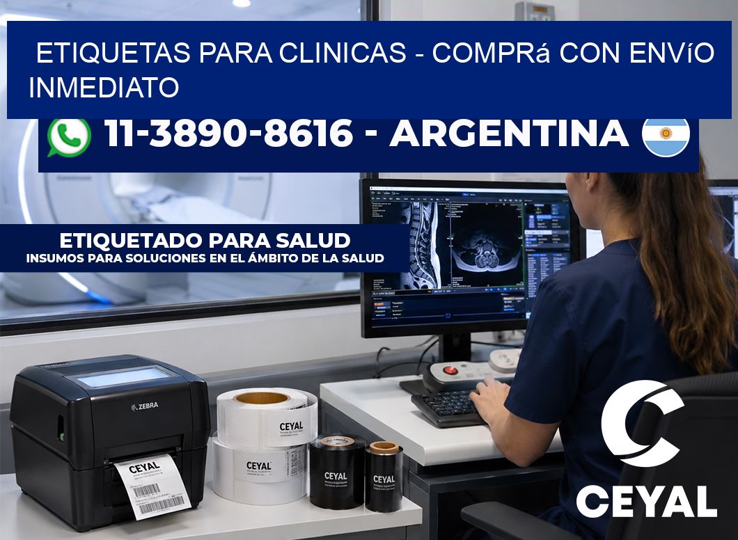 ETIQUETAS PARA CLINICAS - Comprá con envío inmediato