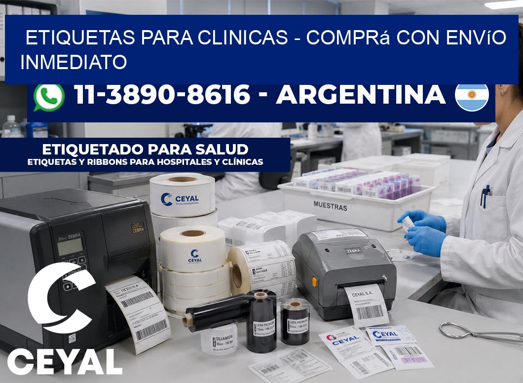 ETIQUETAS PARA CLINICAS - Comprá con envío inmediato