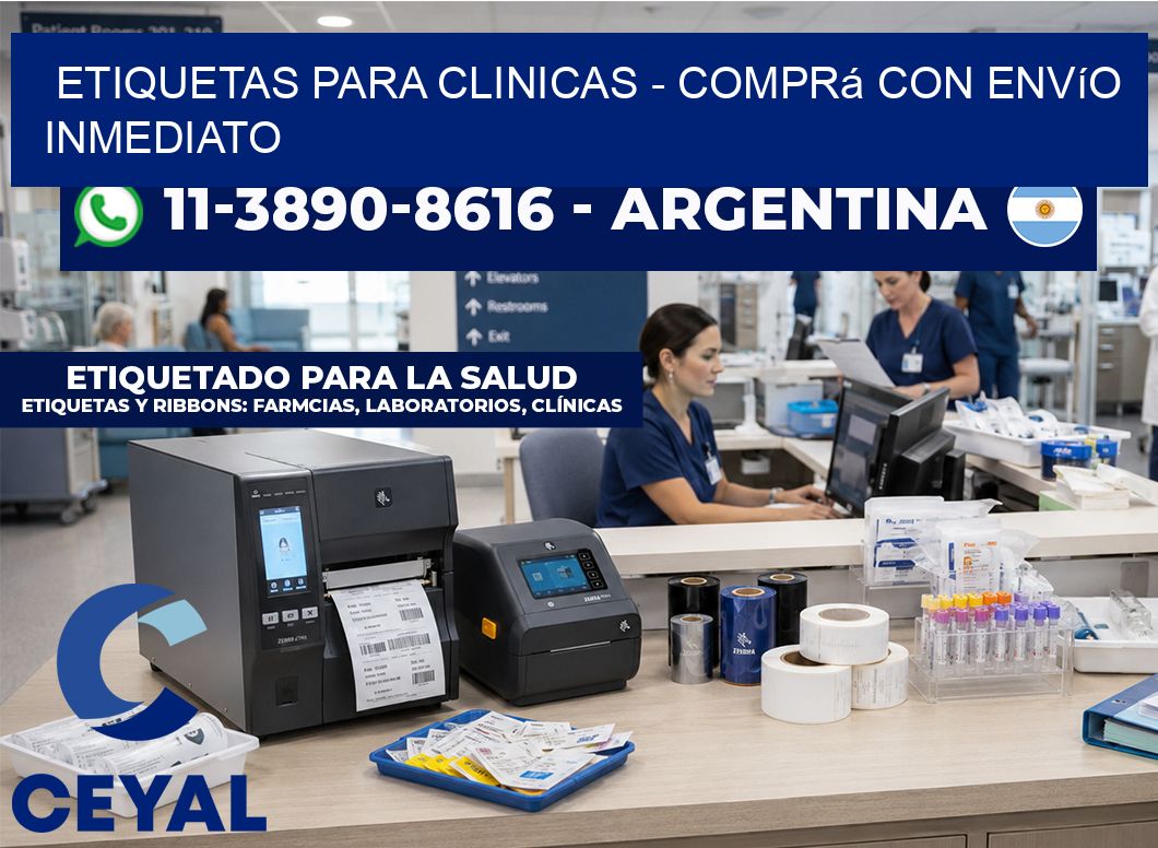 ETIQUETAS PARA CLINICAS – Comprá con envío inmediato
