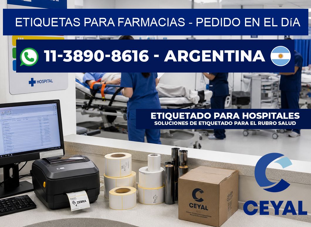 ETIQUETAS PARA FARMACIAS - Pedido en el día