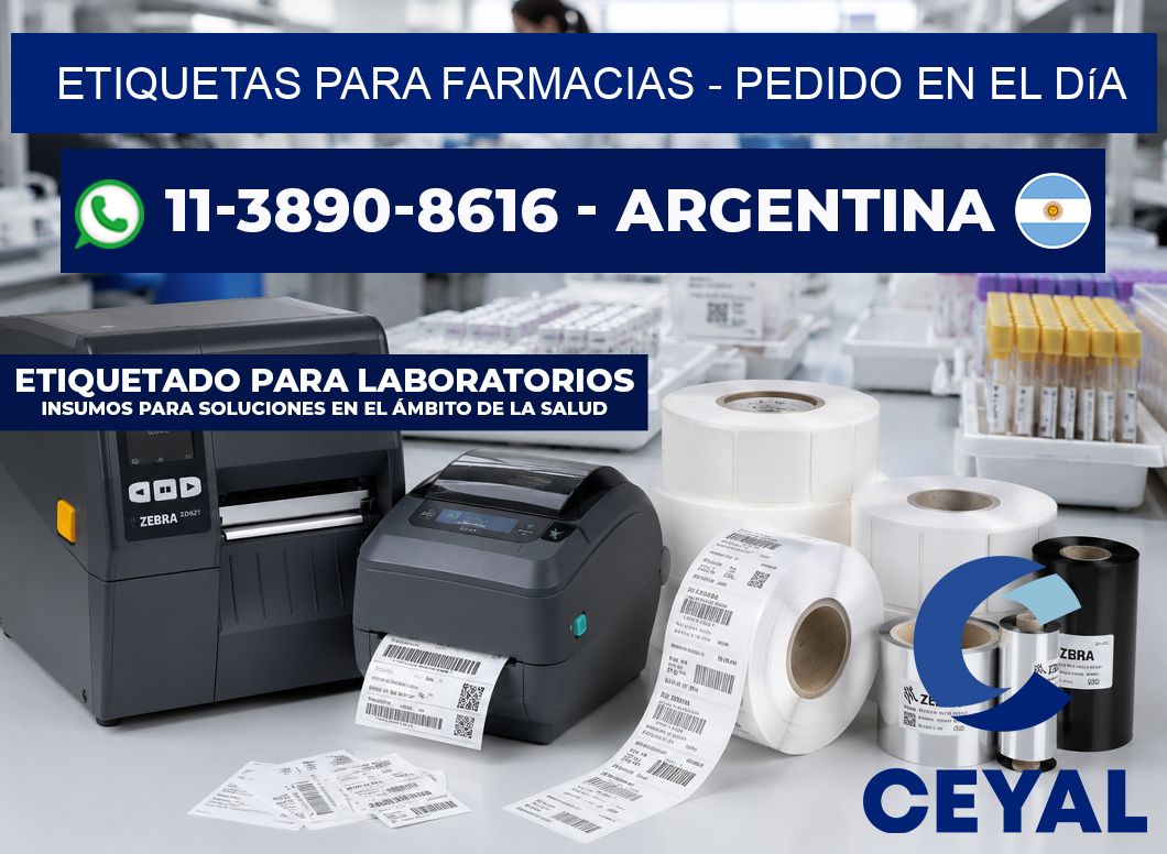 ETIQUETAS PARA FARMACIAS - Pedido en el día
