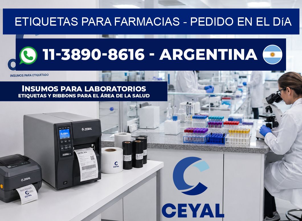 ETIQUETAS PARA FARMACIAS - Pedido en el día